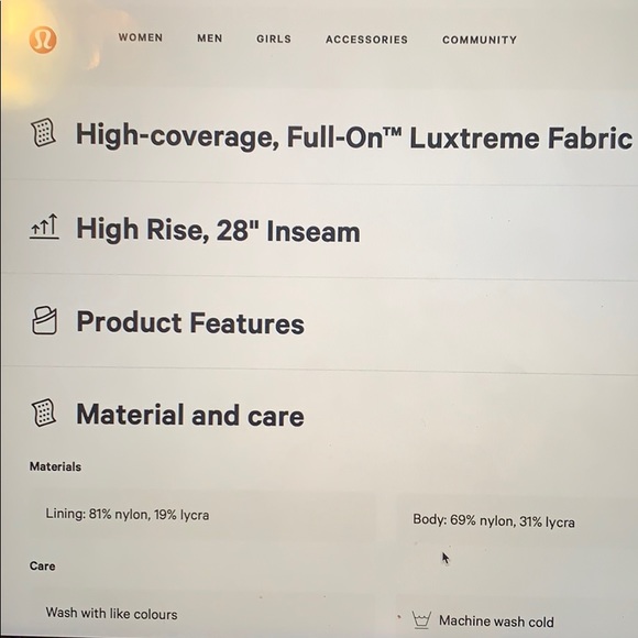 Black lululemon LOW RISE wunder under leggings - Picture 4 of 8